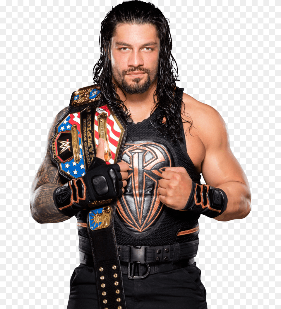 Roman Reigns Image With Transparent Background Roman Reigns Tag Team Championship, Accessories, Adult, Belt, Person Free Png