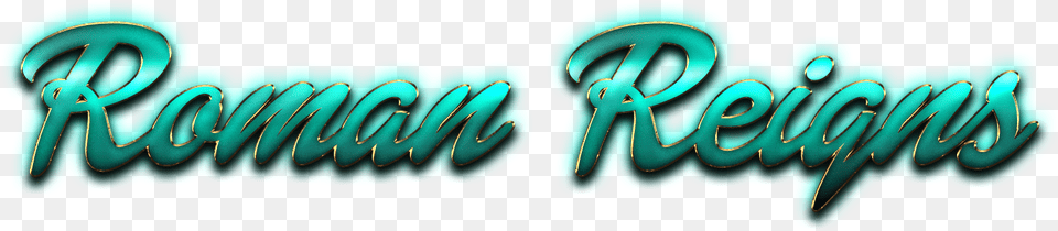 Roman Reigns Logo Calligraphy, Turquoise, Coil, Spiral, Accessories Png Image