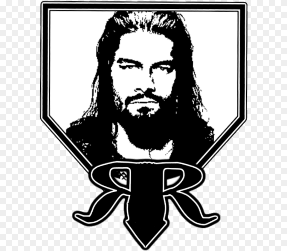 Roman Reigns Logo Roman Reigns Logo, Stencil, Adult, Male, Man Free Transparent Png