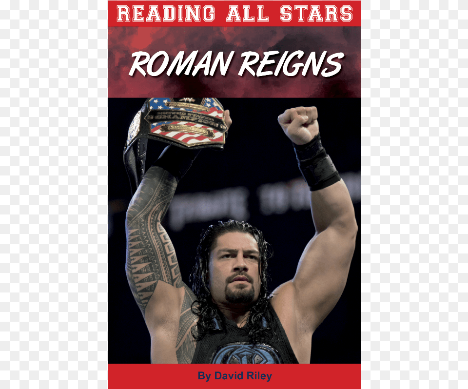 Roman Reigns Reading All Stars By David Riley Roman Reigns, Tattoo, Skin, Person, Man Free Png Download