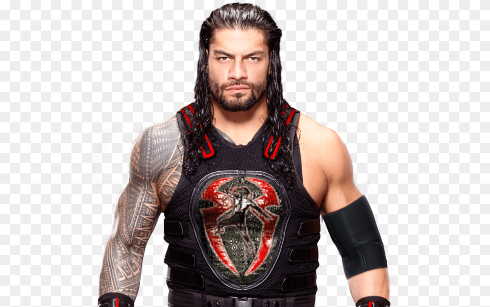 Roman Reigns Roman Reigns No Mercy 2017, Tattoo, Skin, Person, Adult Free Png Download