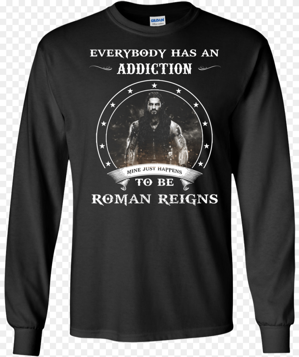 Roman Reigns Shirts Everybody Has An Addiction Mine Red For Ed Shirt, T-shirt, Clothing, Sleeve, Long Sleeve Free Transparent Png