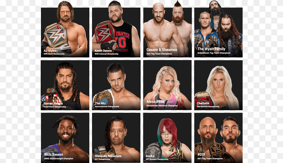 Roman Reigns Tj Perkins And Sasha Banks, Adult, Person, Head, Female Png Image