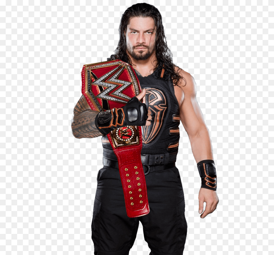 Roman Reigns Universal Champion, Accessories, Adult, Male, Man Free Png