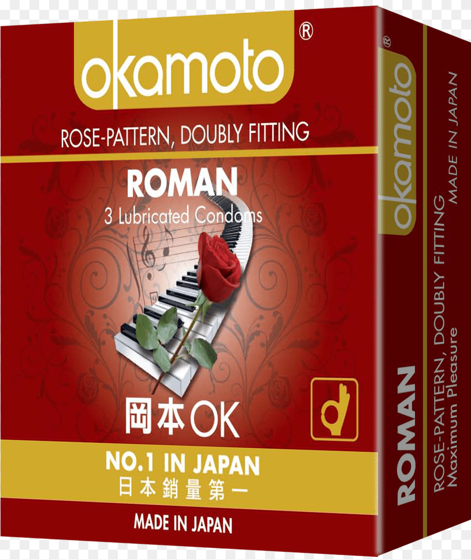 Roman Rose Pattern 3s Okamoto Roman, Book, Publication, Advertisement, Poster Free Png