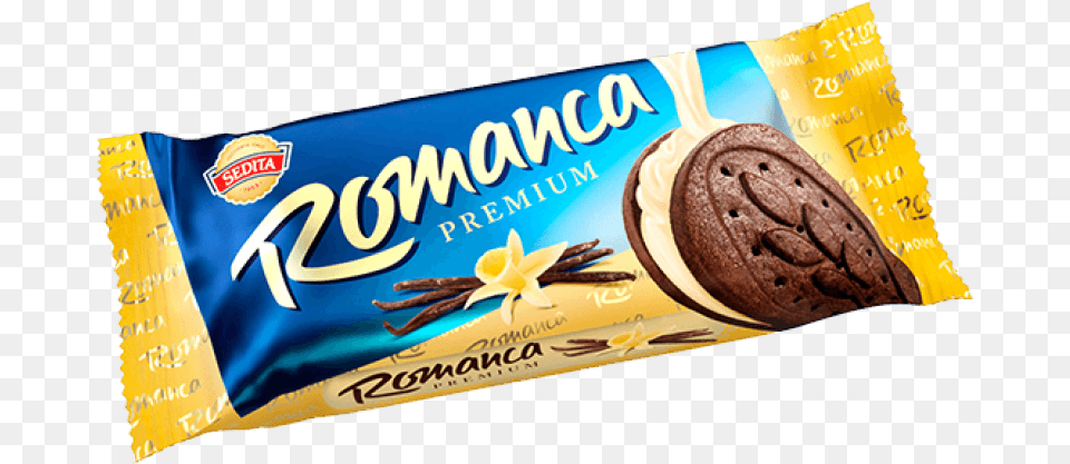 Romanca Premium Biscuit Vanilla Chocolate, Food, Sweets, Dessert, Snack Free Png