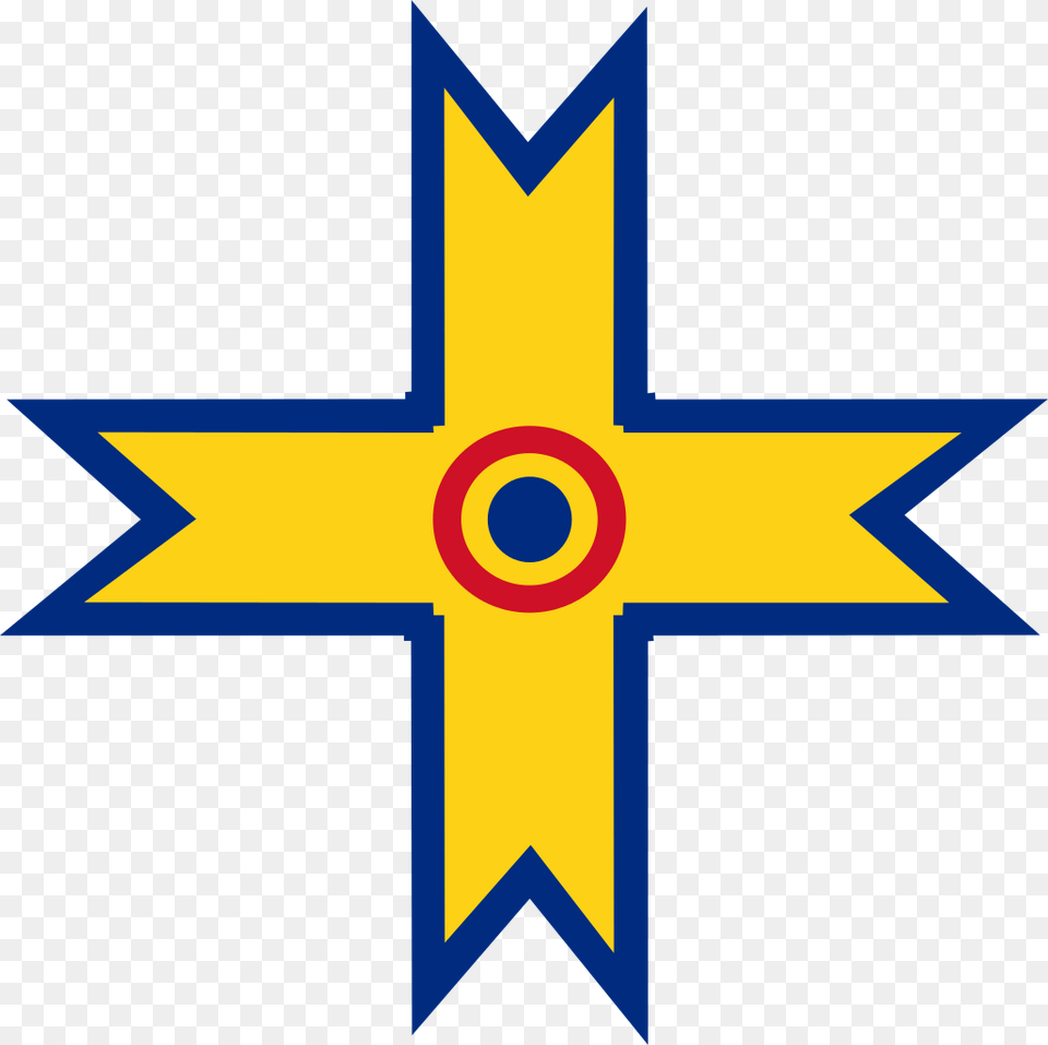 Romanian Aircraft Marking, Star Symbol, Symbol, Cross Free Png Download