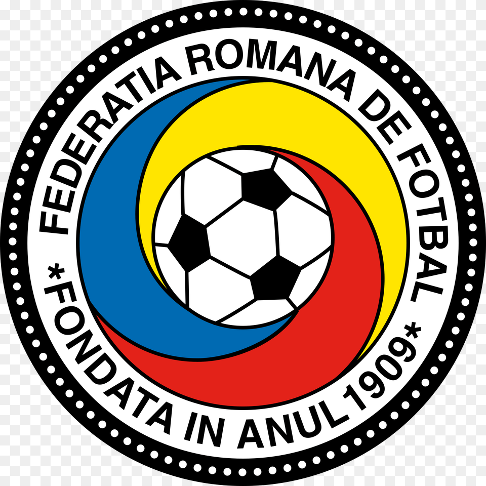 Romanian Football Federation Romania Football Logo, Ball, Soccer, Soccer Ball, Sport Png