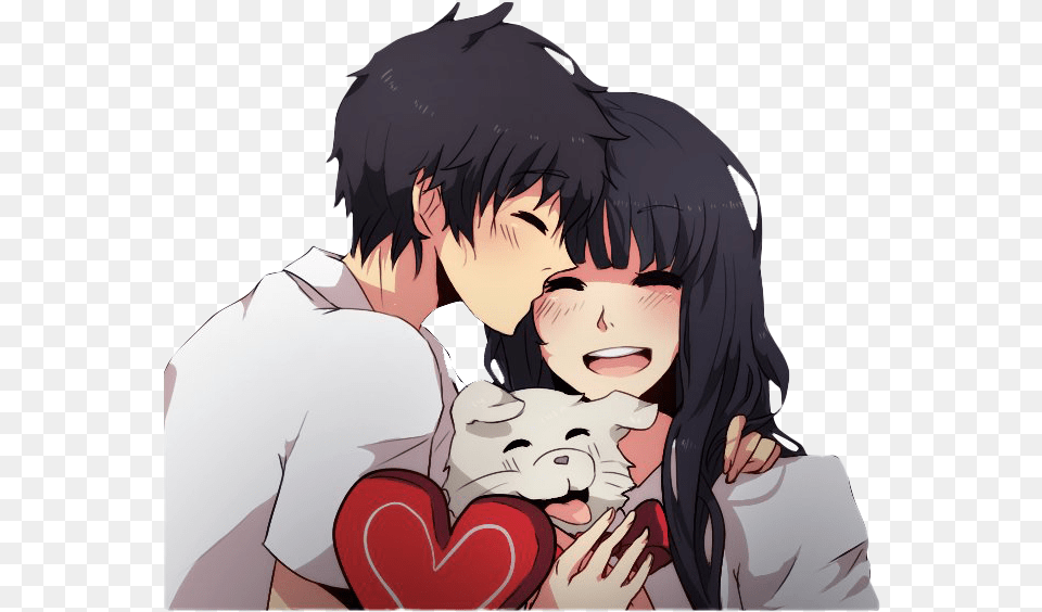 Romantic Anime Couple Anime Couple Transparent, Adult, Person, Man, Male Png Image