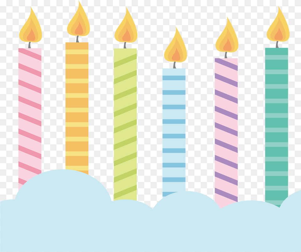 Romantic Candle Birthday Illustration, Birthday Cake, Cake, Cream, Dessert Free Png Download