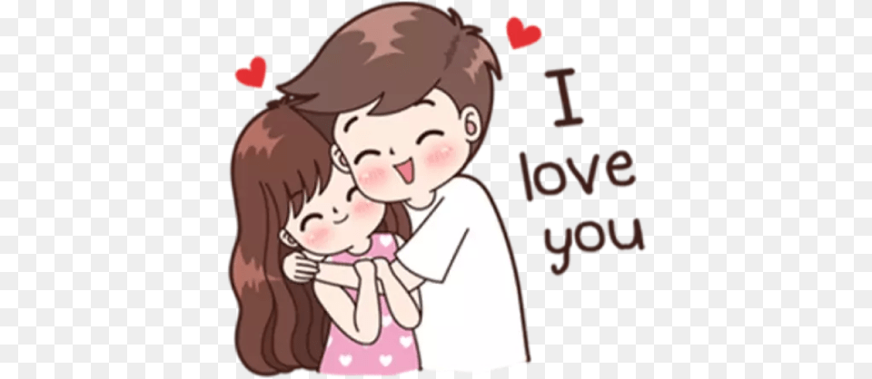 Romantic Couple Stickers Romantic Cute Love Stickers, Person, Kissing, Baby, Face Free Png Download