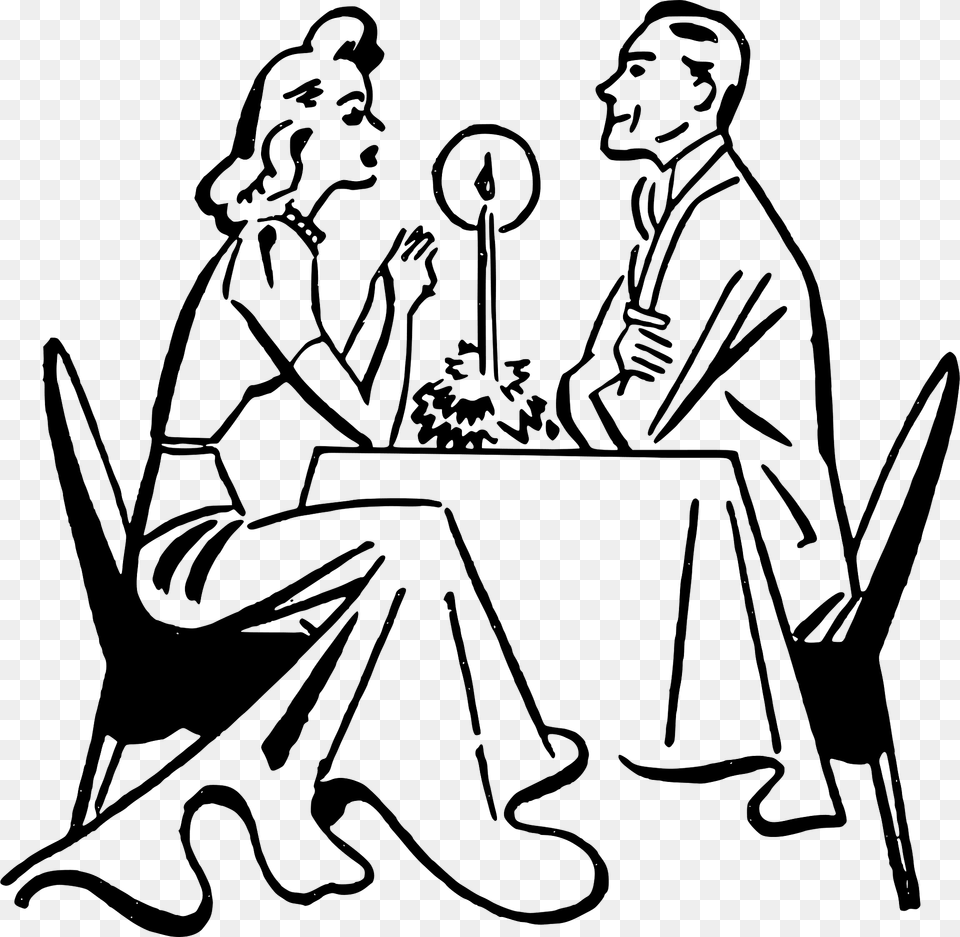 Romantic Dinner Clipart, People, Person, Face, Head Free Transparent Png