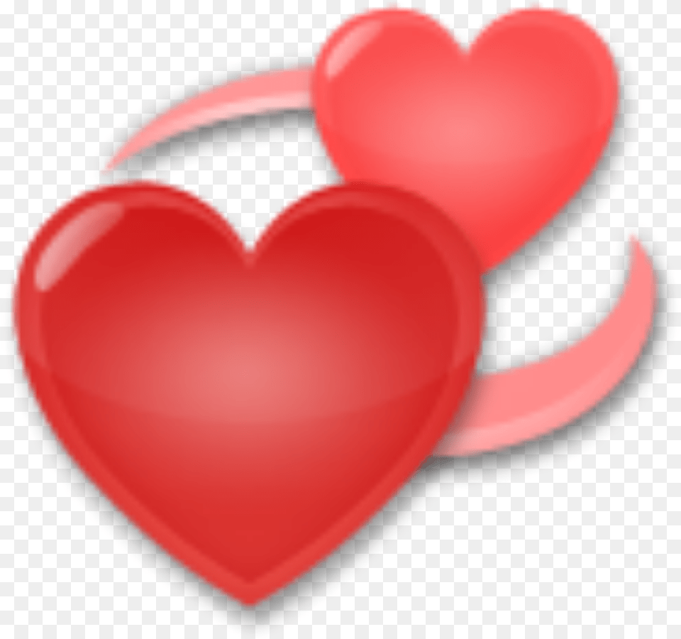 Romantic Heart Loving Couples Redheart Red Cute Revolving Heart Emoji Free Transparent Png