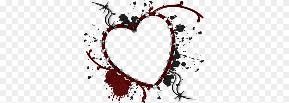 Romantic Love Frames Download Gothic Heart, Bow, Weapon Free Transparent Png