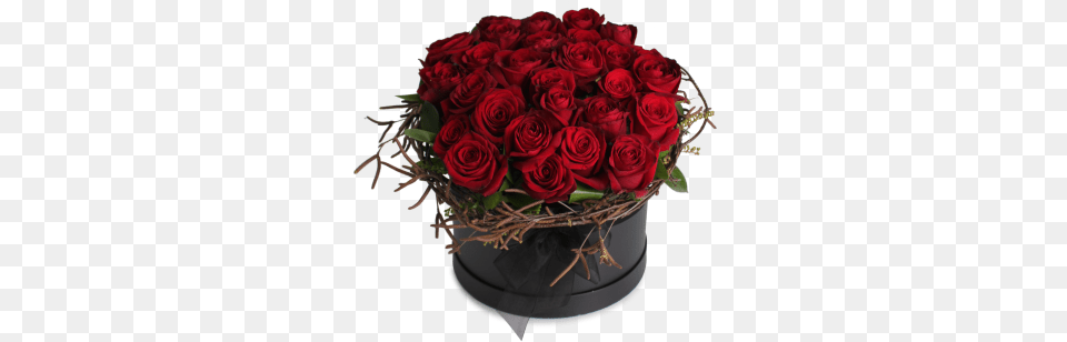 Romantic Rose Hat Box Flower, Art, Floral Design, Flower Arrangement, Flower Bouquet Png