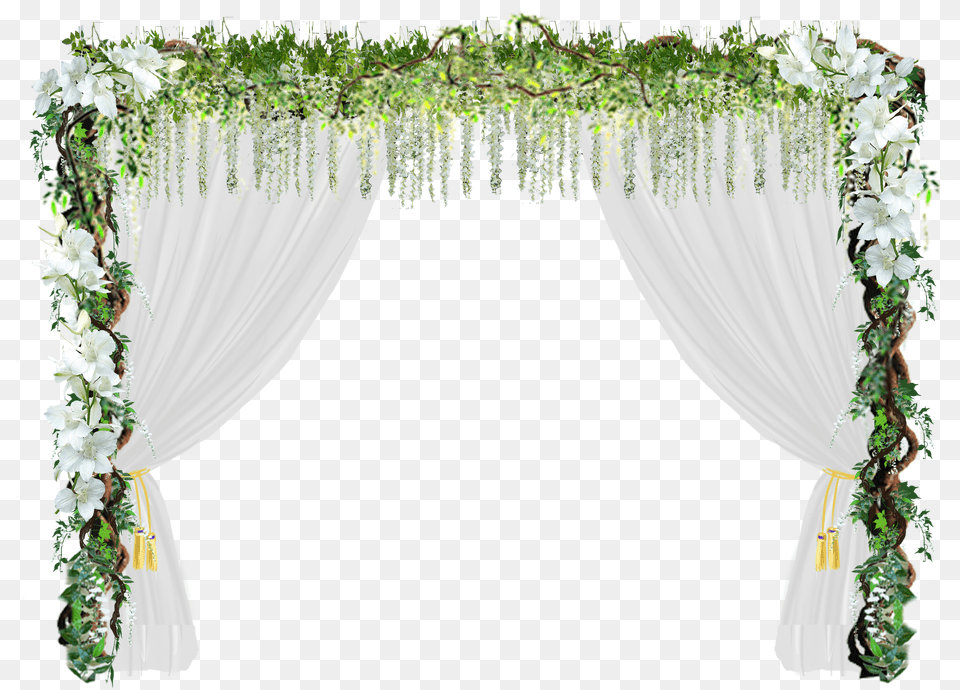 Romantic Wedding Love Arch Clipart Door, Plant, Vine, Architecture, Flower Png
