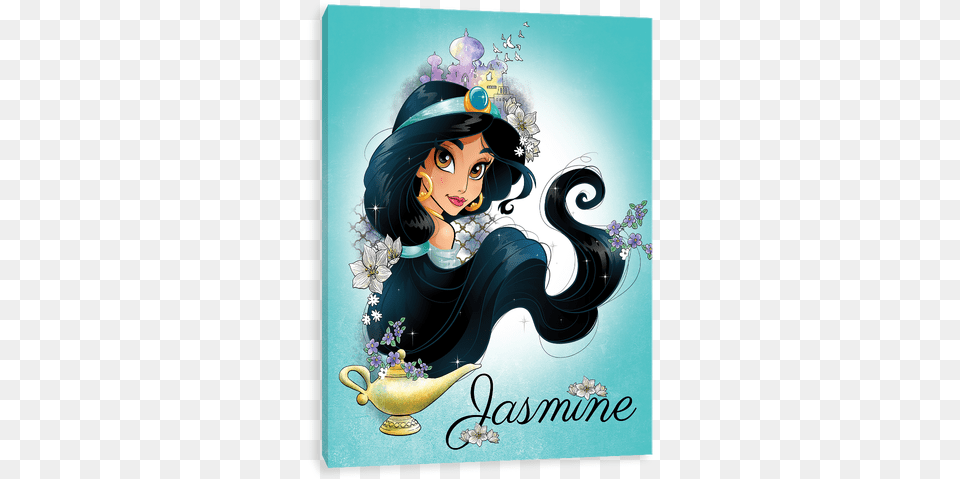 Romanticism Jasmine Disney Canvases By Entertainart Disney Princess Jasmine, Publication, Art, Book, Comics Free Png Download