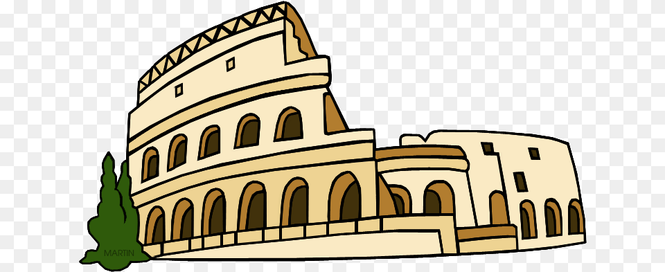 Rome Clip Art By Phillip Martin Colosseum Clipart, Arch, Architecture, Building, House Png