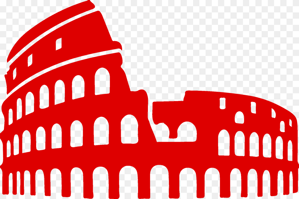 Rome Colosseum Silhouette Clipart Download, First Aid, Logo, Red Cross, Symbol Png Image