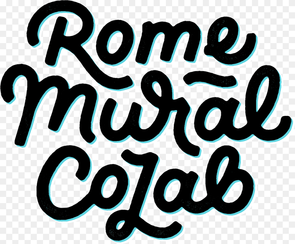 Rome Mural Colab Fen Caf Restaurant, Calligraphy, Handwriting, Text, Person Free Transparent Png