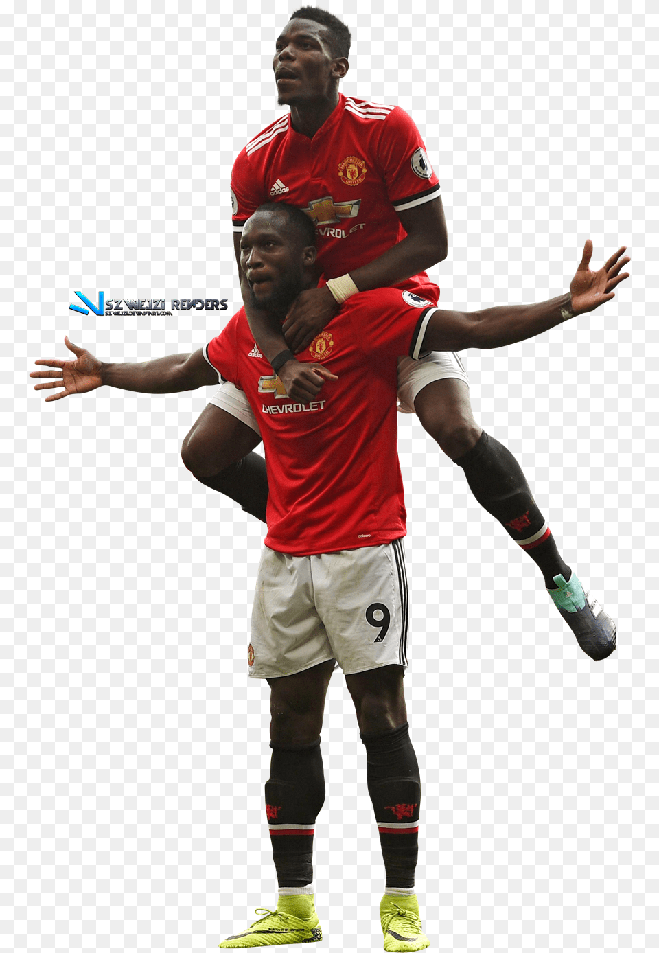 Romelu Lukaku Paul Pogba By Szwejzi Pogba Manchester United, T-shirt, Body Part, Clothing, Shorts Png Image