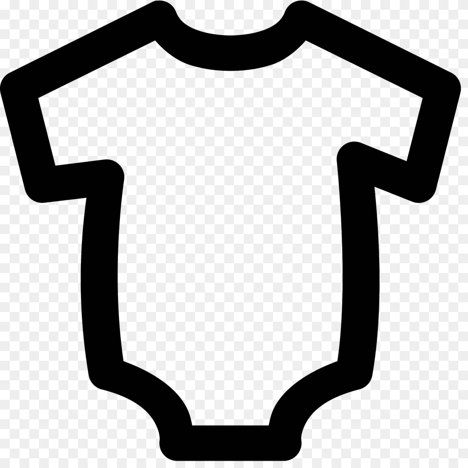 Romper Icon, Gray Free Png