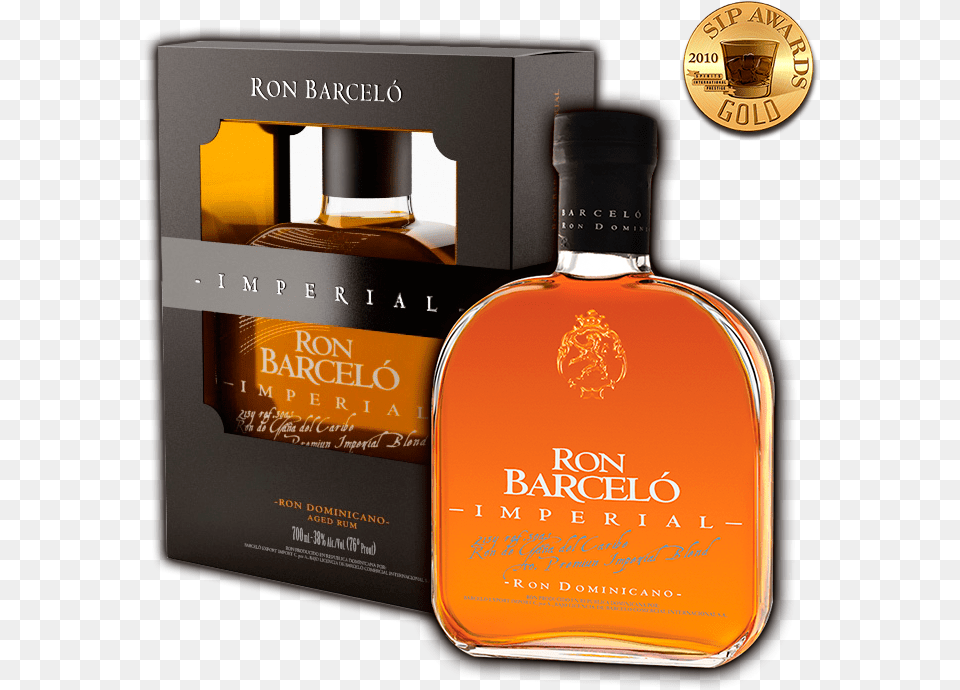 Ron Barcelo Rum Imperial Adel Ron Barcelo Rum Imperial, Alcohol, Beverage, Liquor, Bottle Png Image