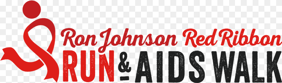 Ron Johnson Red Ribbon Run Amp Aids Walk Logo Graphics, Alphabet, Ampersand, Symbol, Text Free Png Download
