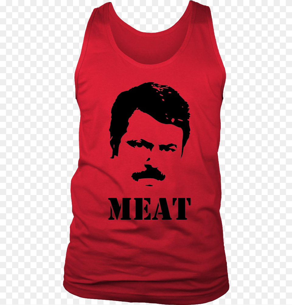 Ron Swanson Meat Men39s Tank Top Happy Birthday Zodiac Legends Are Born In February, Clothing, Tank Top, Adult, Male Free Transparent Png