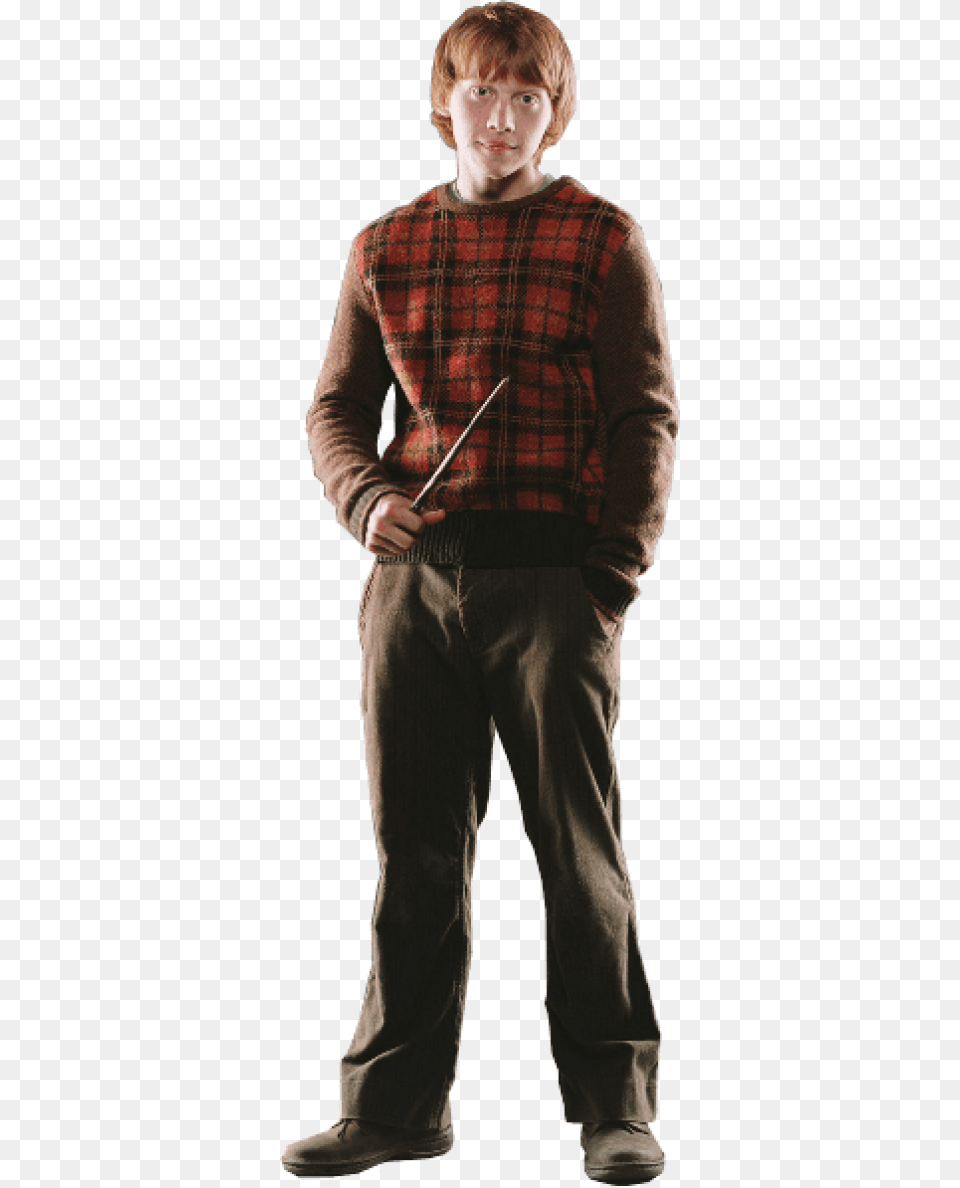 Ron Weasely Plaid, Clothing, Pants, Adult, Person Free Png