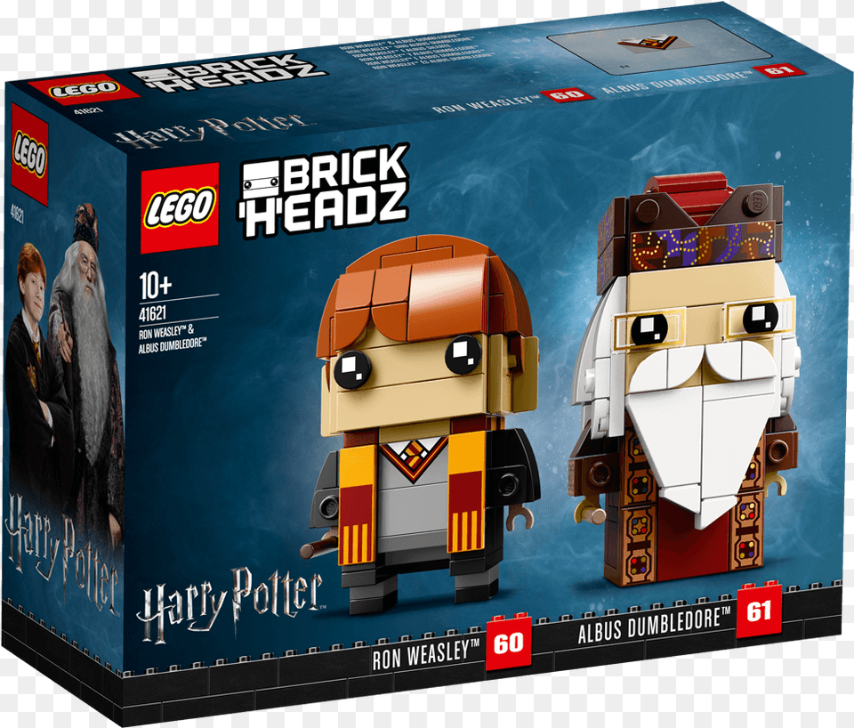 Ron Weasley Amp Albus Dumbledore Lego Brickheadz Ron And Dumbledore, Toy, Person, Box, Face Free Png