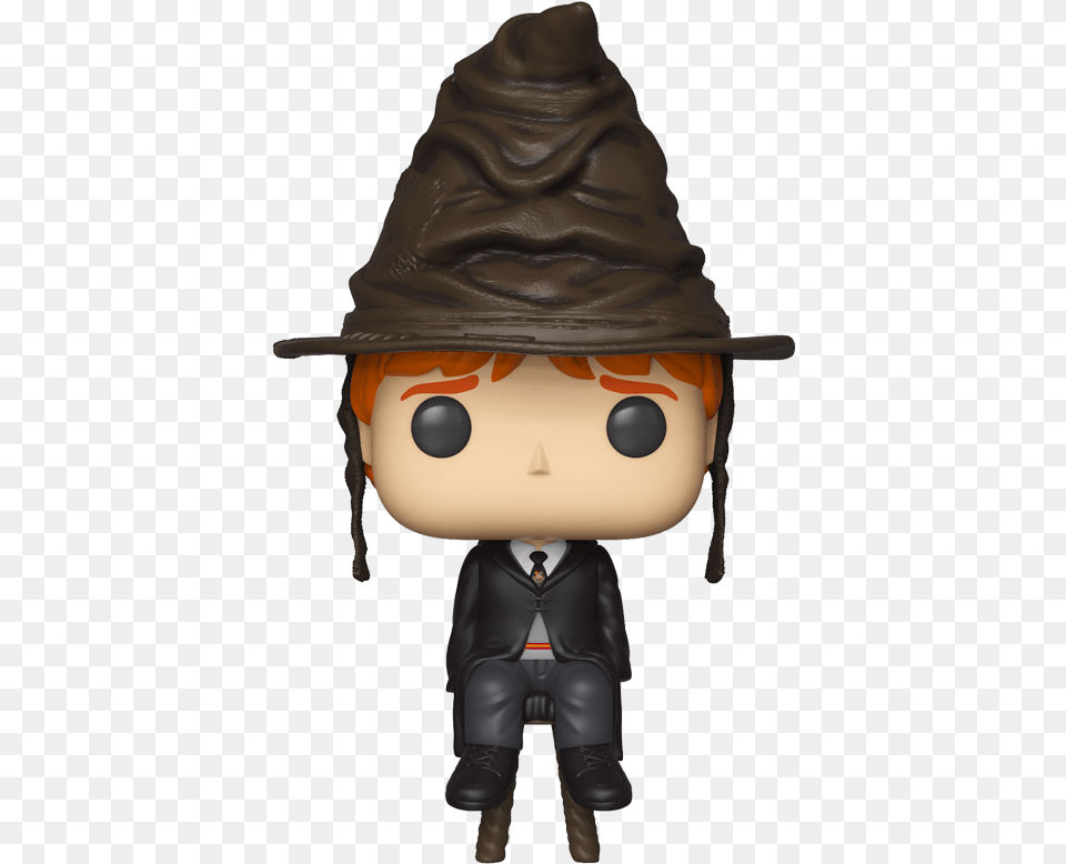 Ron Weasley Sorting Hat Funko Pop, Baby, Person, Clothing, Doll Free Png