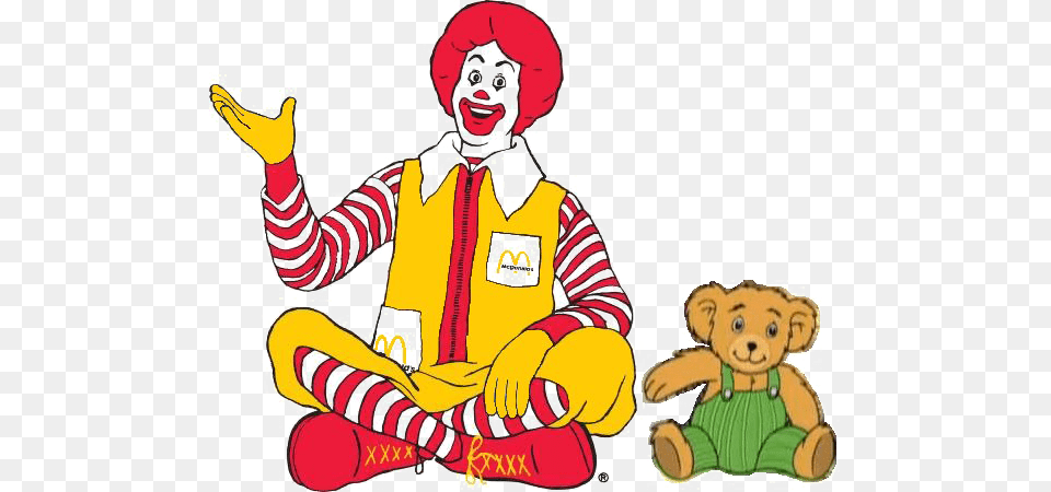 Ronald Mcdonald Image Background Arts, Baby, Person, Performer, Teddy Bear Free Png
