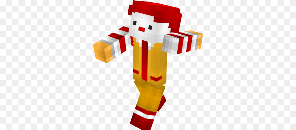 Ronald Mcdonald Minecraft Skin, Adult, Male, Man, Person Png Image