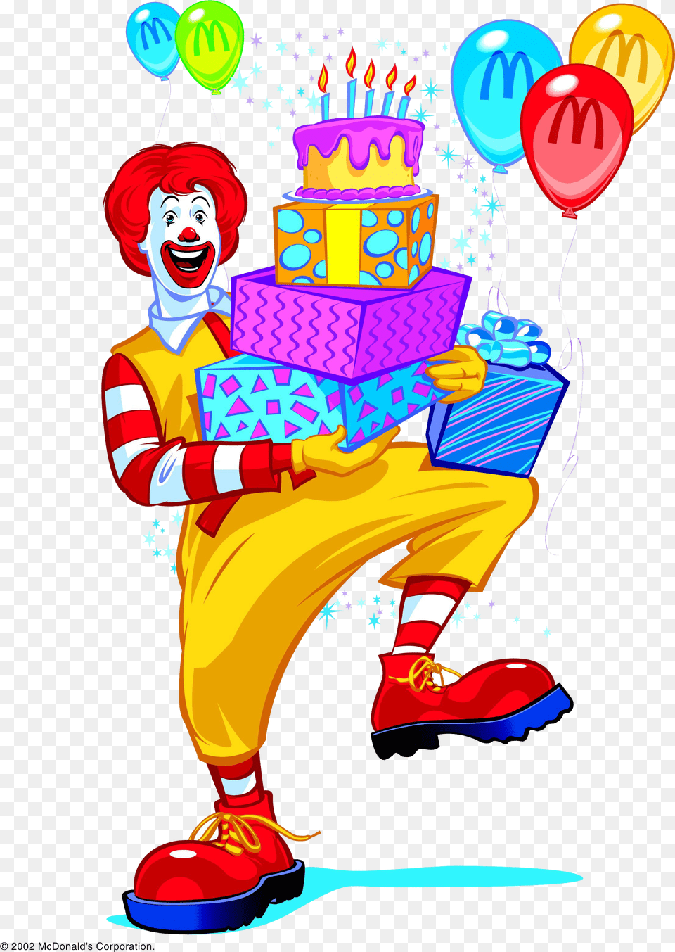Ronald Mcdonald Transparent All Ronald Mcdonald Happy Birthday, Clown, Performer, Person, Face Png