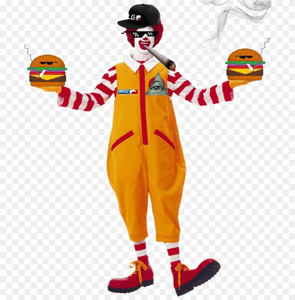 Ronald Mcdonald Transparent Ronald Macdonald, Clothing, Coat, Person, Costume Png Image