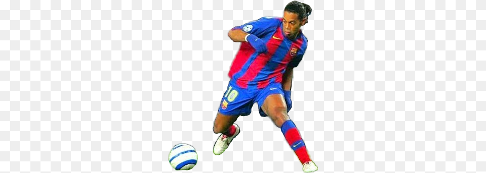 Ronaldinho Barcelona Ronaldinhoga Fc Barcelona, Adult, Person, Man, Male Png Image
