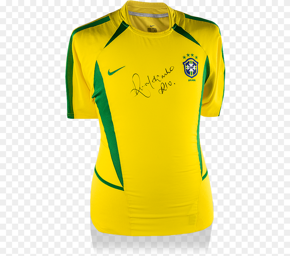 Ronaldinho Camisa De Brasil, Clothing, Shirt, T-shirt, Jersey Png Image