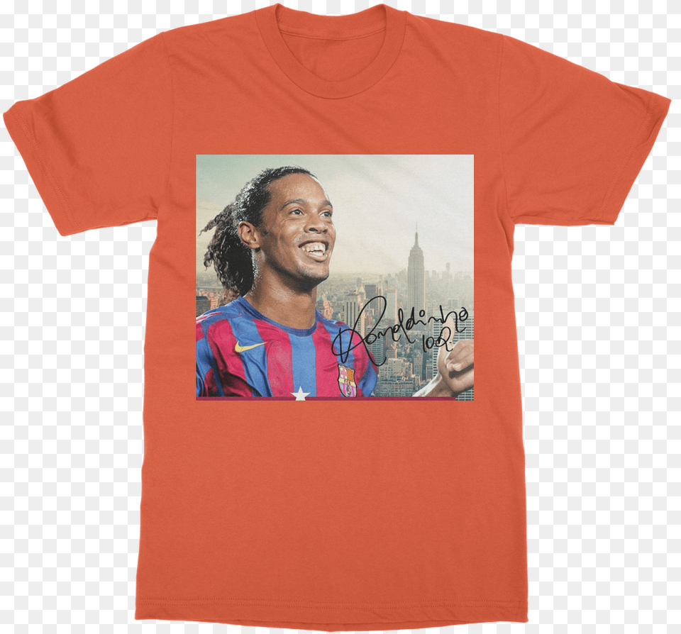 Ronaldinho Classic Adult T Shirt Shirt, Clothing, T-shirt, Male, Man Free Transparent Png
