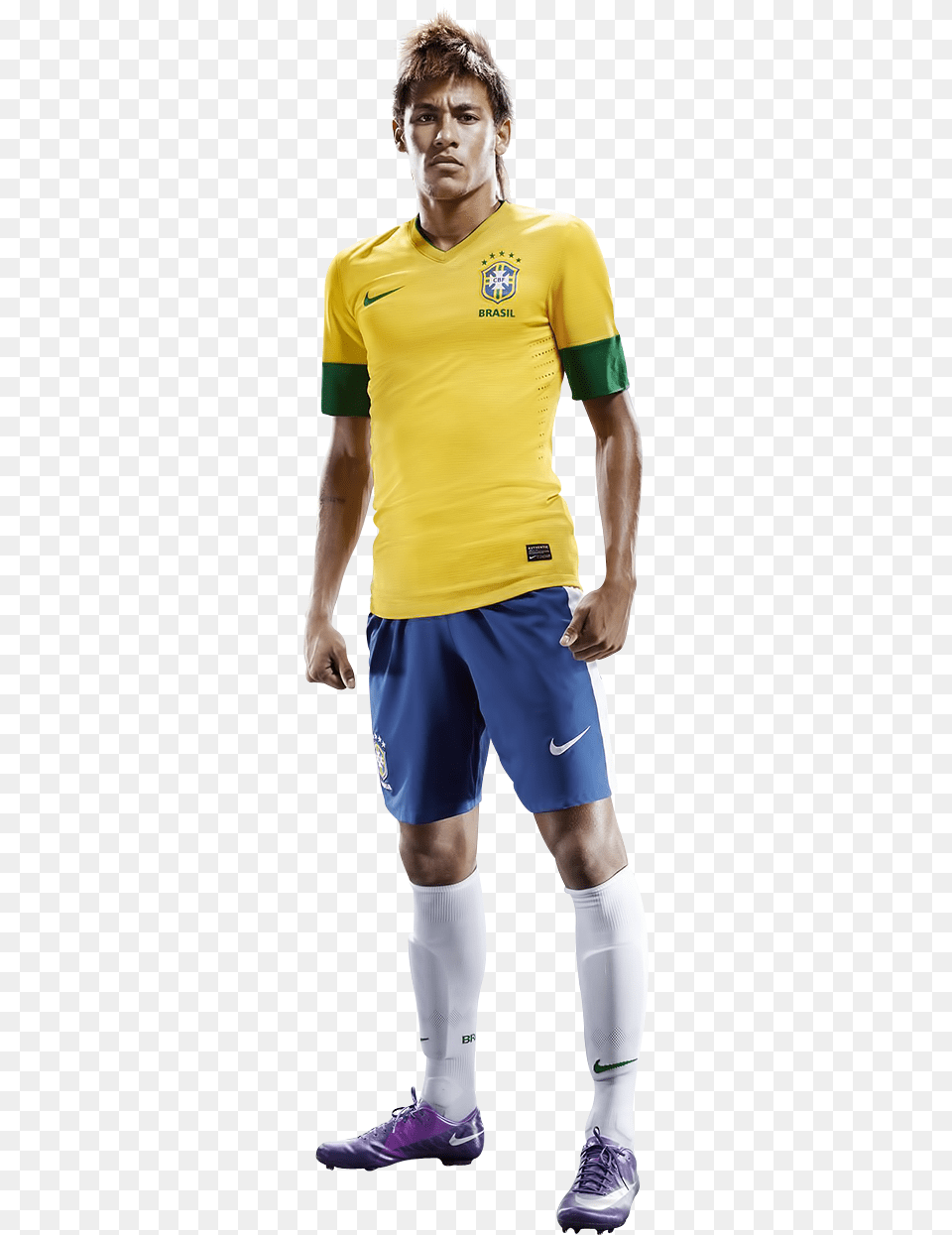 Ronaldinho Gaucho Brazil 12 13 Home Kit, Footwear, Clothing, Shirt, Shorts Png Image