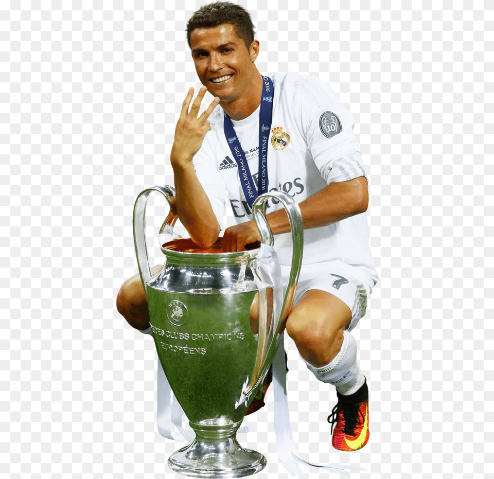 Ronaldo Alitoka Manchester United Na Kujiunga Na Real Cristiano Ronaldo With Ucl, Body Part, Finger, Hand, Person Png