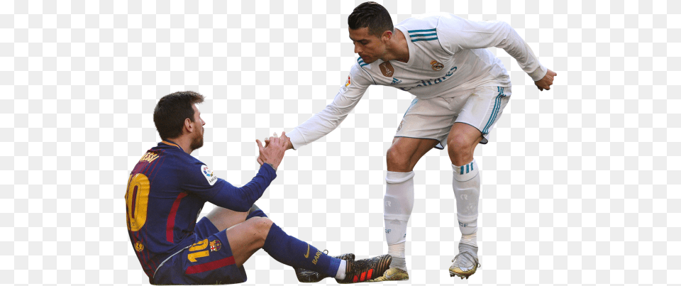 Ronaldo And Messi Transparent, Adult, Person, Man, Male Free Png