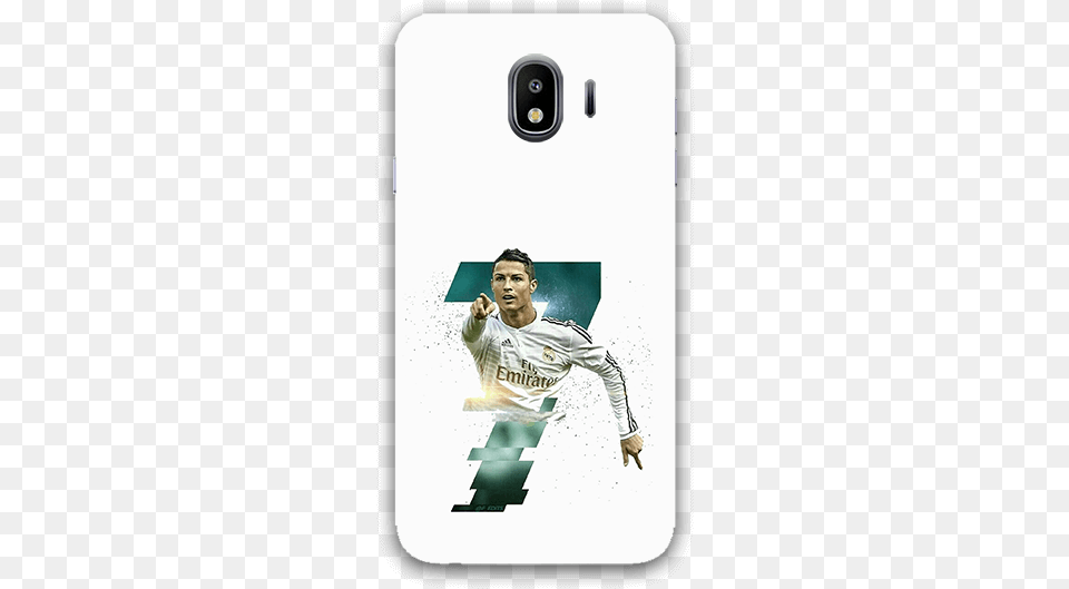 Ronaldo With 7 Number Samsung J4 Mobile Case O Robozo Cristiano Ronaldo, People, Person, Photography, Adult Free Png
