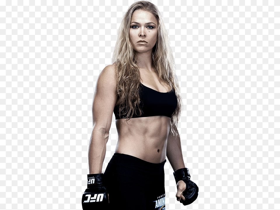 Ronda Rousey Black Background, Adult, Person, Hand, Glove Free Png Download