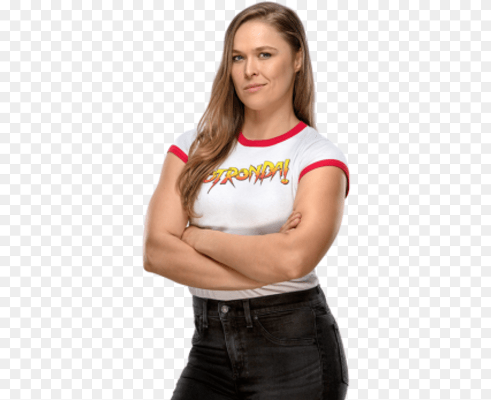 Ronda Rousey Cardboard Cutout, Clothing, T-shirt, Shirt, Woman Free Png