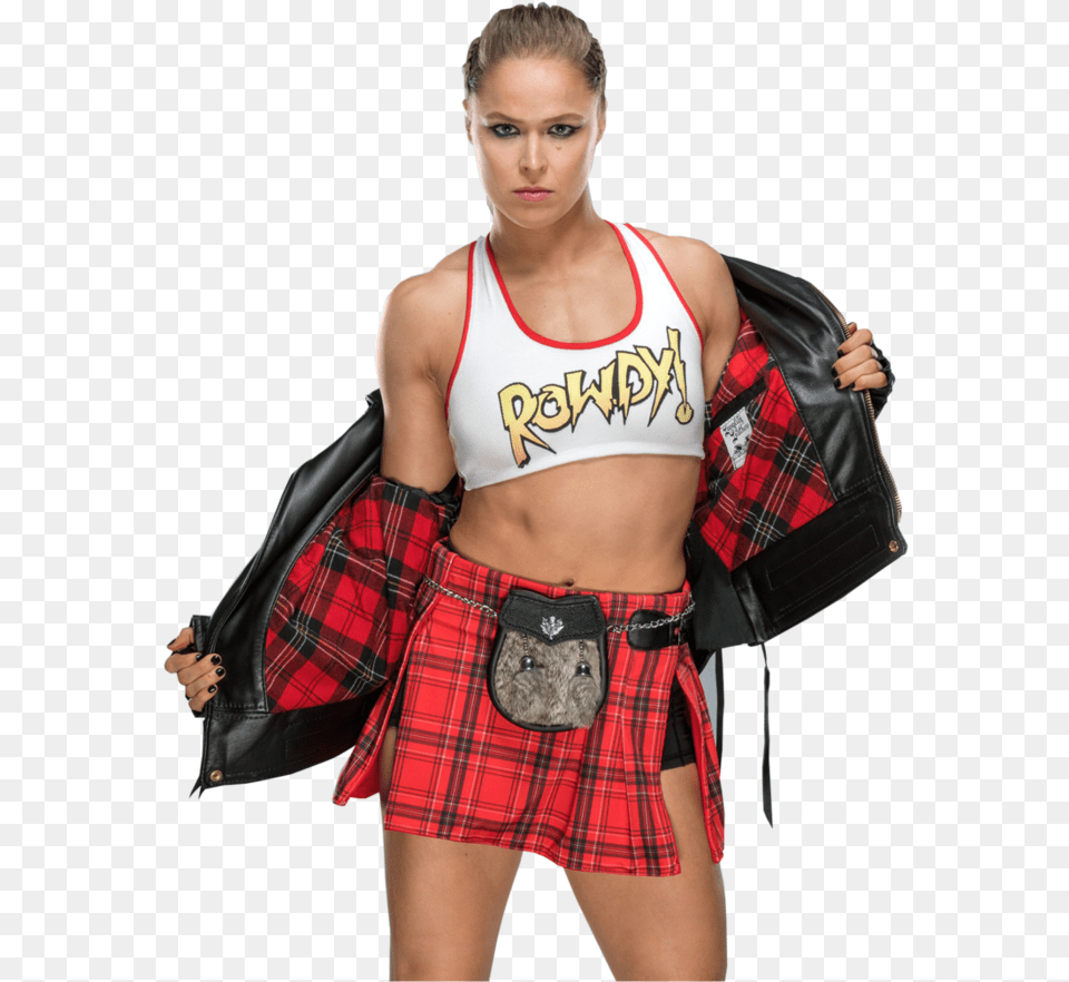 Ronda Rousey Renders Ronda Rousey Wwe, Clothing, Skirt, Tartan, Kilt Png Image