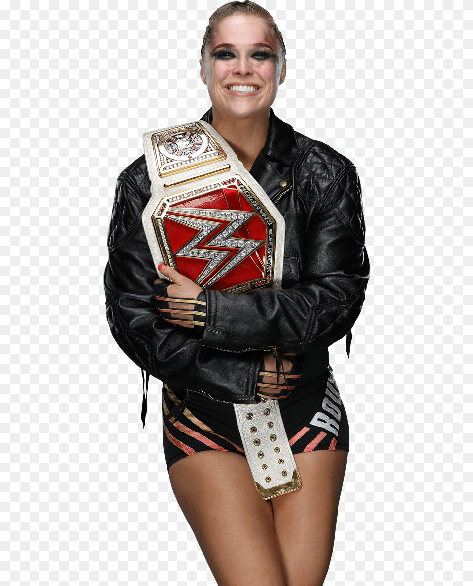 Ronda Rousey Renderspic Ronda Rousey Raw Women39s Champion Render, Woman, Person, Jacket, Female Free Transparent Png