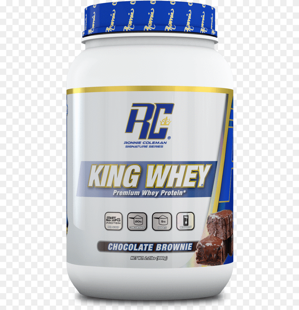 Ronnie Coleman Signature Series Protein Chocolate Brownie Whey Protein Ronnie Coleman, Jar, Can, Tin, Food Png Image