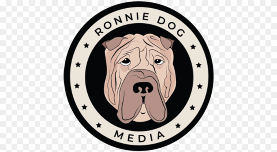Ronnie Dog Media Logo Dog Yawns, Animal, Canine, Mammal, Pet Free Png Download