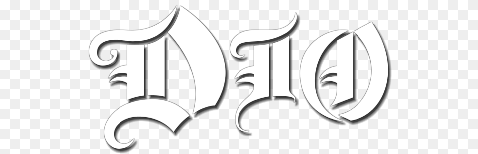Ronnie James Dio Logo Dio Logo, Stencil, Text Free Transparent Png
